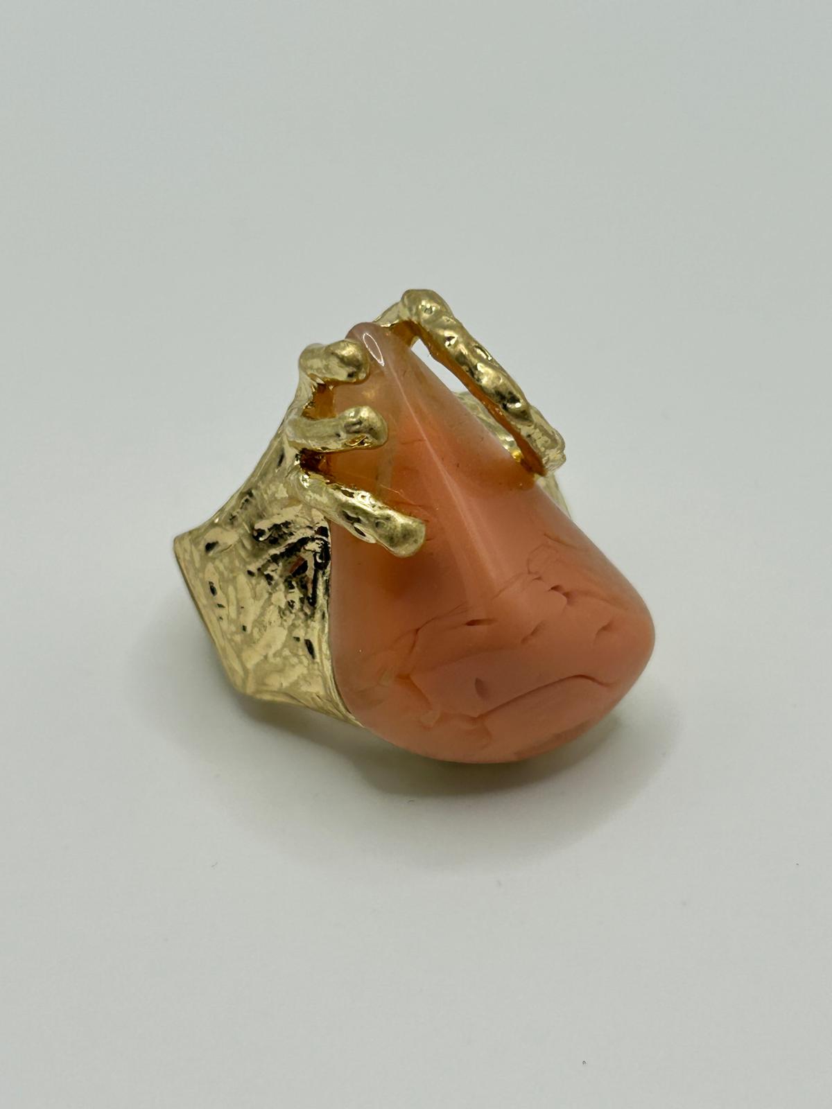Statement-Ring mit Schmuckstein
