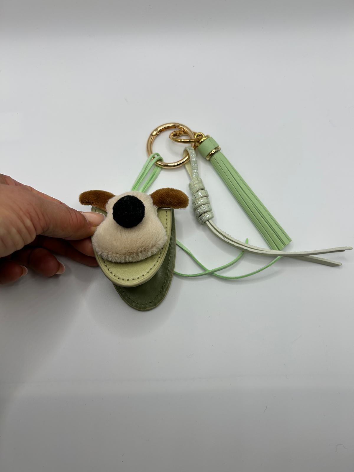 Taschenanhänger und Brillenhalter mit Hundemotiv
