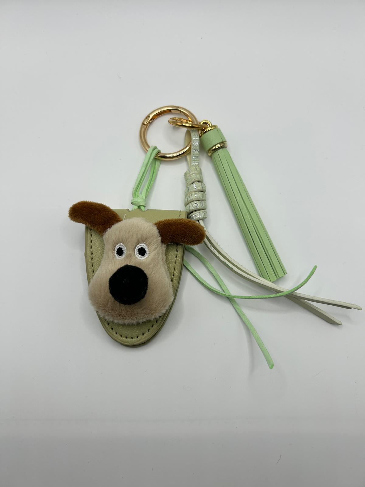 Taschenanhänger und Brillenhalter mit Hundemotiv