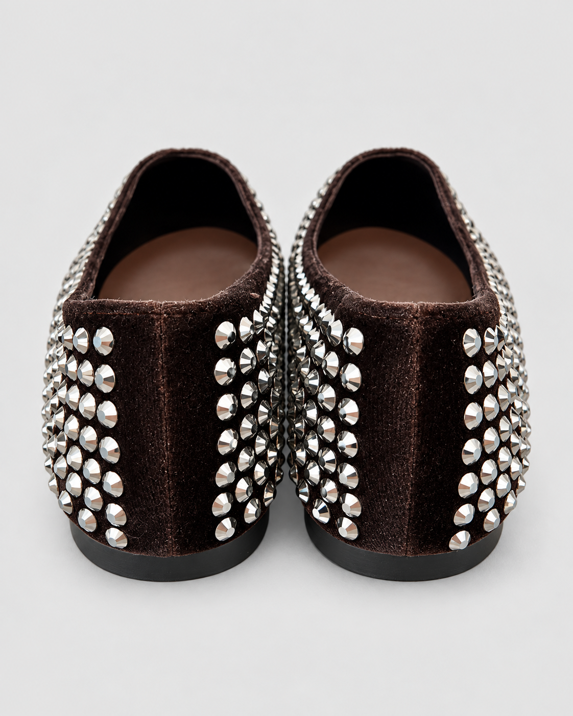 Strass-Ballerinas – Braun