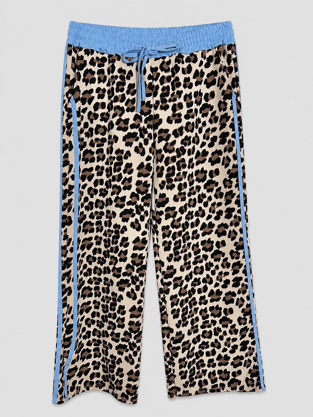 Leo-Hose mit hellblauen Details