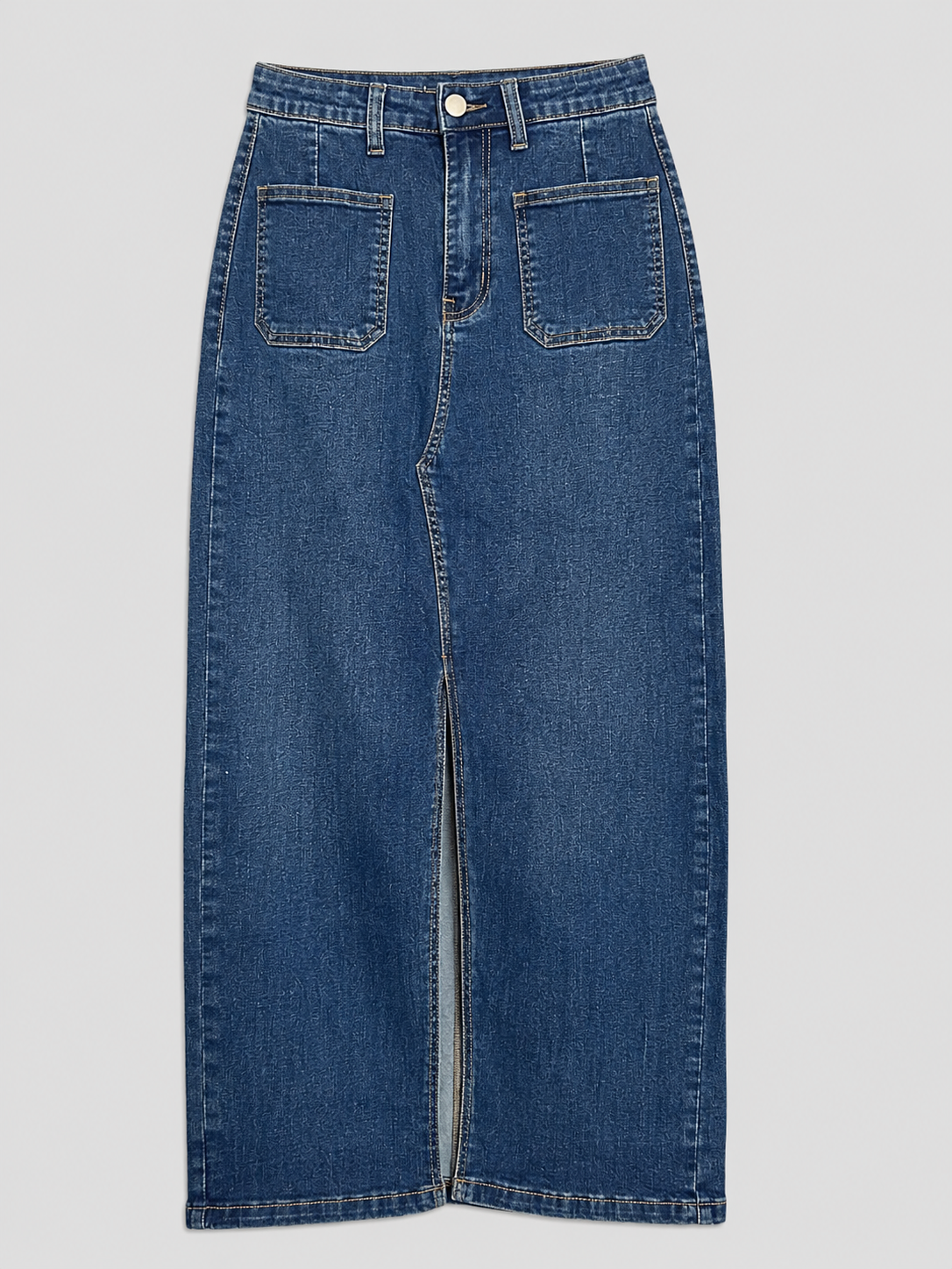 Langer Jeansrock – Dunkelblau